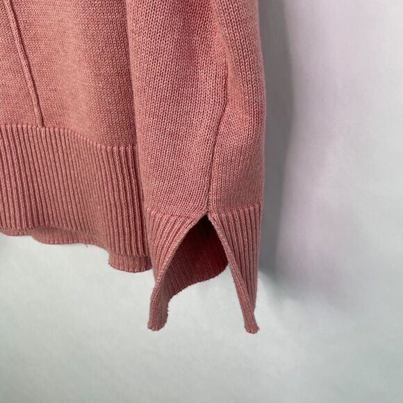 Tahari Pink V-neck Long Sleeve Knit Sweater Cotton Blend Women's Sz XL - Picture 5 of 6